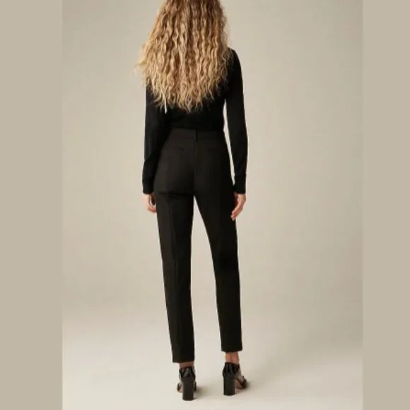 J.Crew Cameron Pant Four-Season Stretch Black Size 0 Slim Trousers - Picture 3 of 7